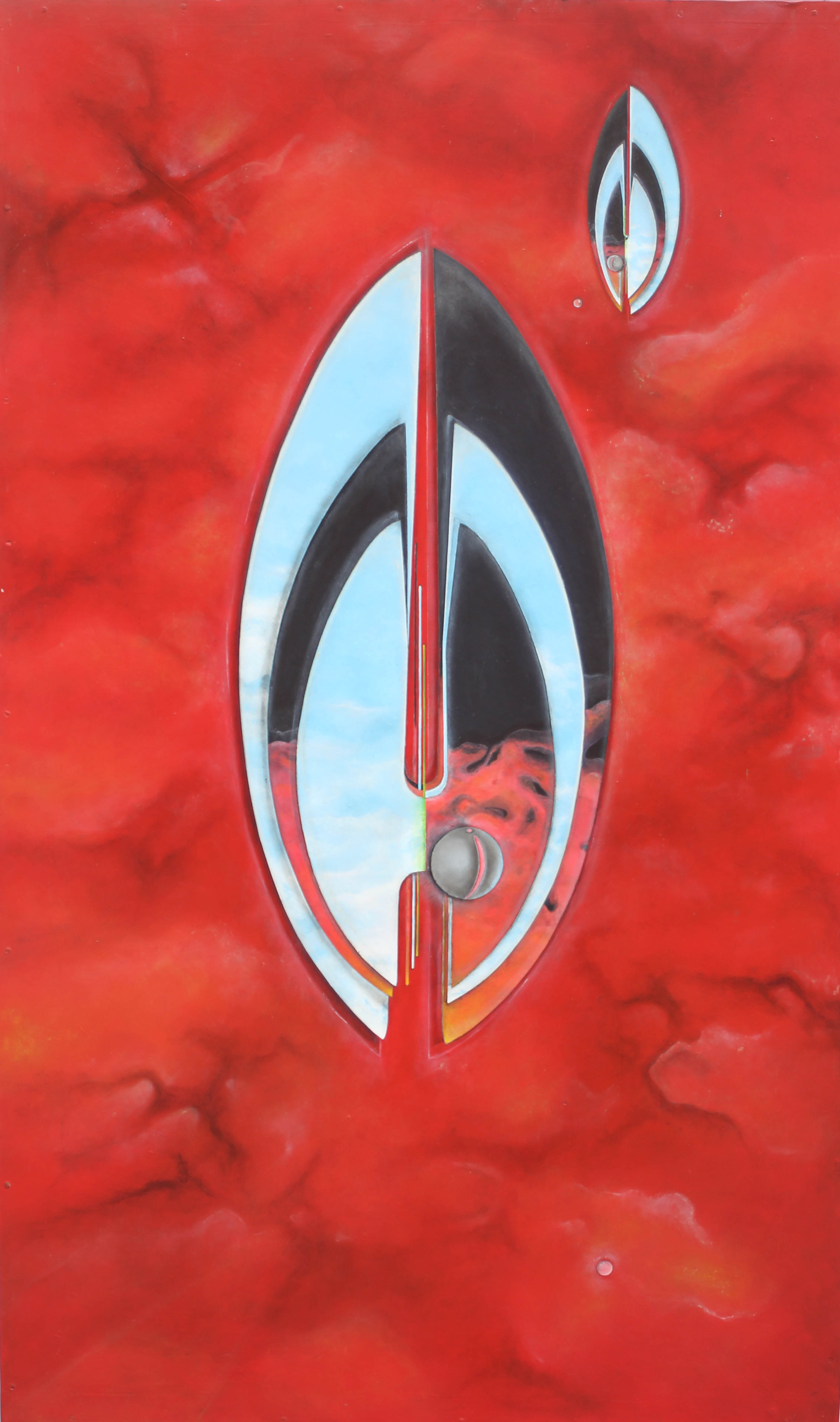 Pintura 1,25 x 0,75 Capas de Vida Tiempo Espacio axel jackisch